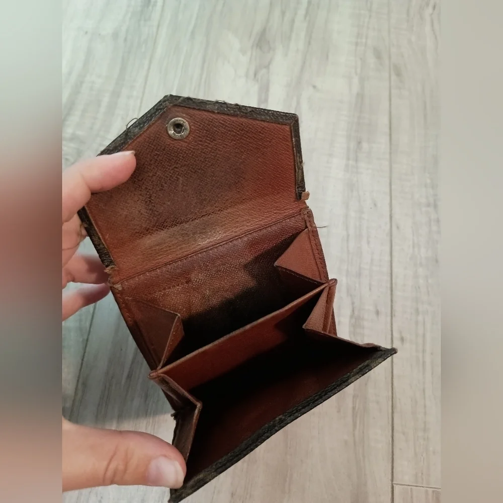 Louis Vuitton W Hook Wallet Monogram Monogram Canvas Authentic